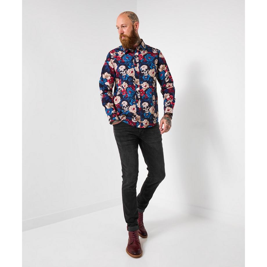 Joe Browns Chemise Motif Crânes Fleurs All-Over  