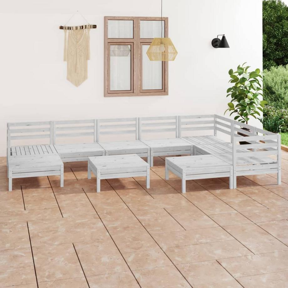 VidaXL set salotto da giardino Legno di pino  
