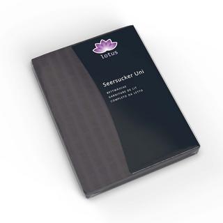 Lotus Bettwaren Lotus Satin Seersucker Uni Bettwäsche  