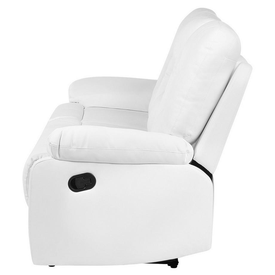 Beliani 3 Sitzer Sofa aus Kunstleder Retro BERGEN  