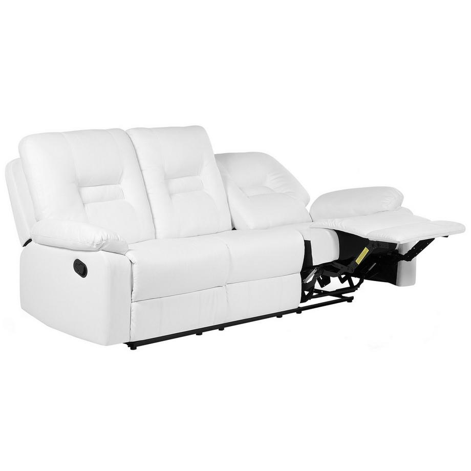 3 Sitzer Sofa aus Kunstleder Retro BERGEN