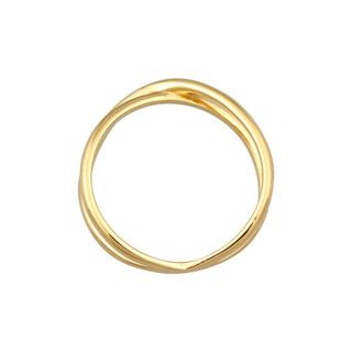 Elli  Ring X Kreuz Wickelring 375 Gelbgold 