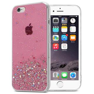 Cadorabo  Housse compatible avec Apple iPhone 6 / 6S - Coque de protection en silicone TPU flexible avec paillettes scintillantes 