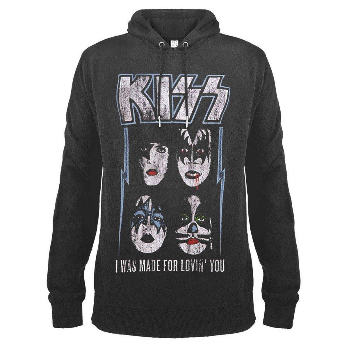 Image of I Was Made For Loving You Kapuzenpullover Damen Schiefergrau XXL