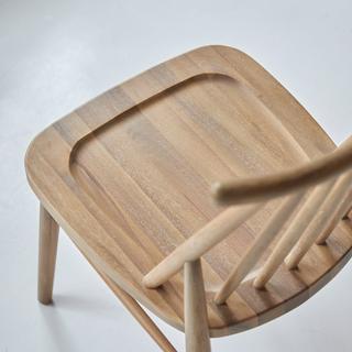 Tikamoon Stuhl aus massivem Akazienholz Léa  