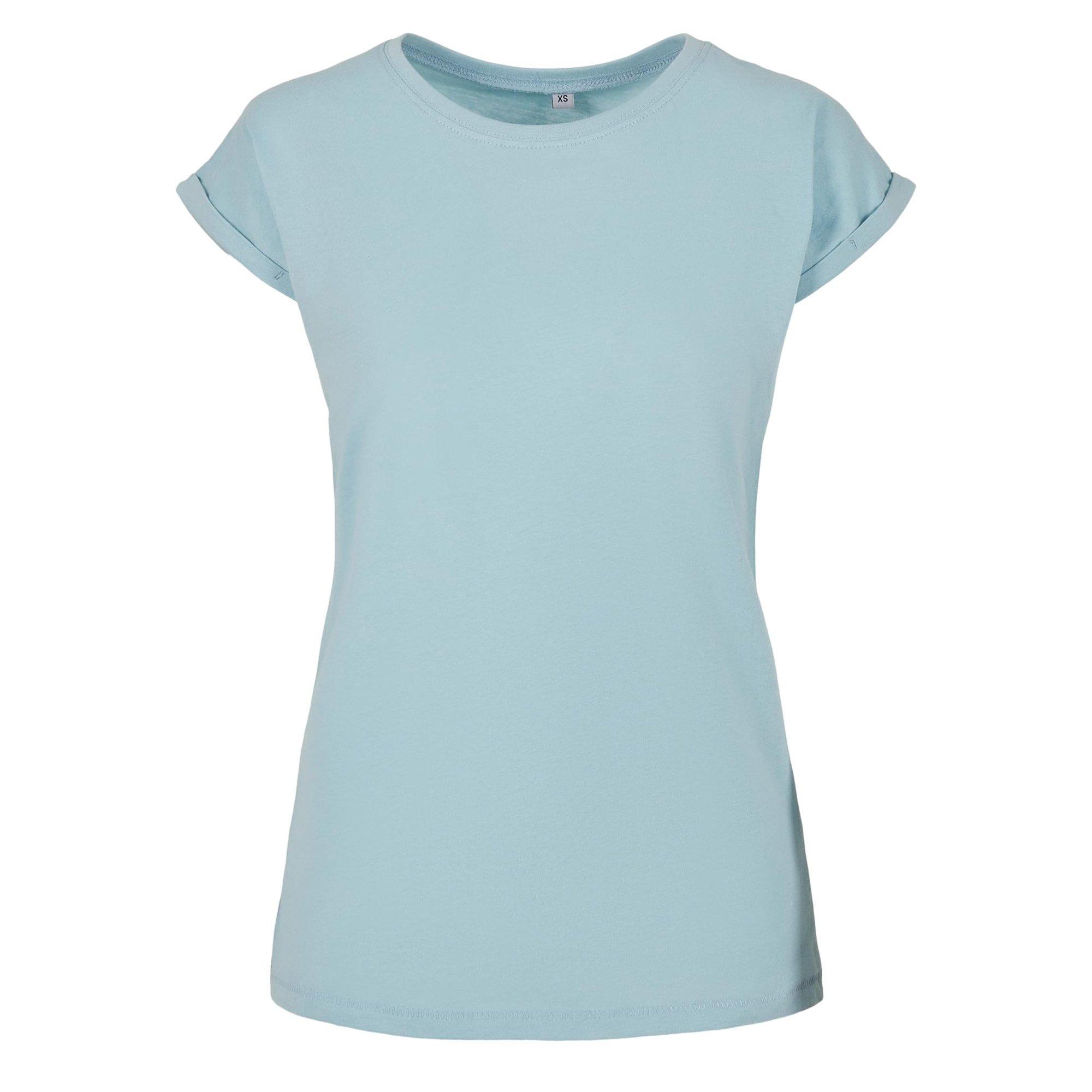 Image of Tshirt Überschnittene Schulter Damen Blau XXL