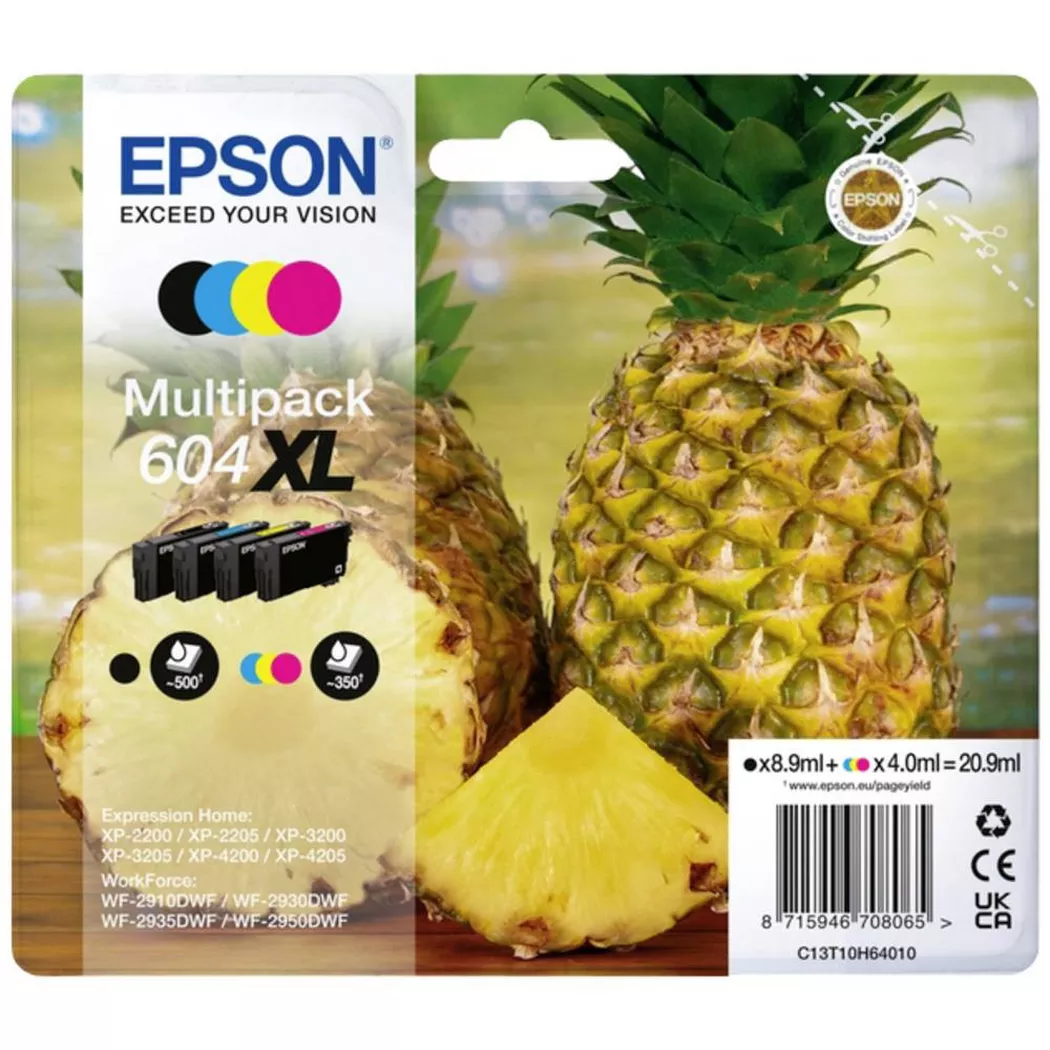 Epson – 604XL Druckerpatrone 4 Stück(e) Original Hohe (XL-) Ausbeute, Multicolor, One Size