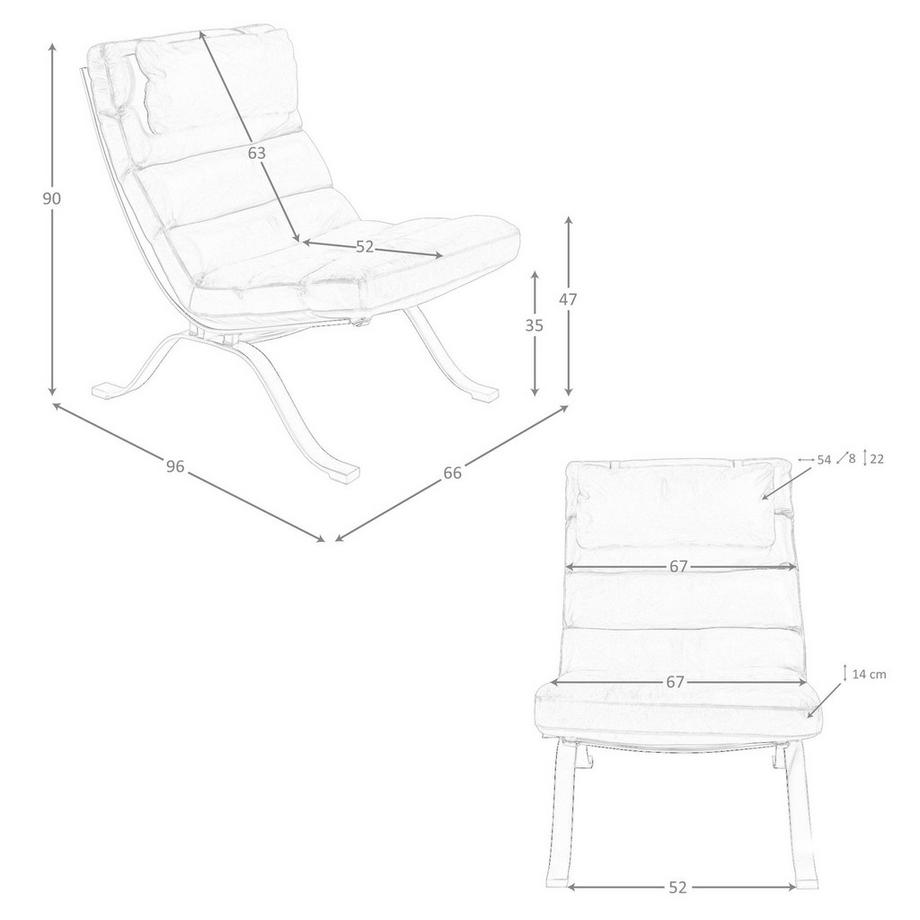 ANGEL CERDA Poltrona in pelle marrone scuro  