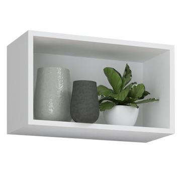 Holzregal hängend | platzsparendes Regal | Maße: H. 30 x B. 50 x T. 28 cm | Elegantes Regal hängend | Aufbewahrungsregal | Bücherregal | Wandboard -