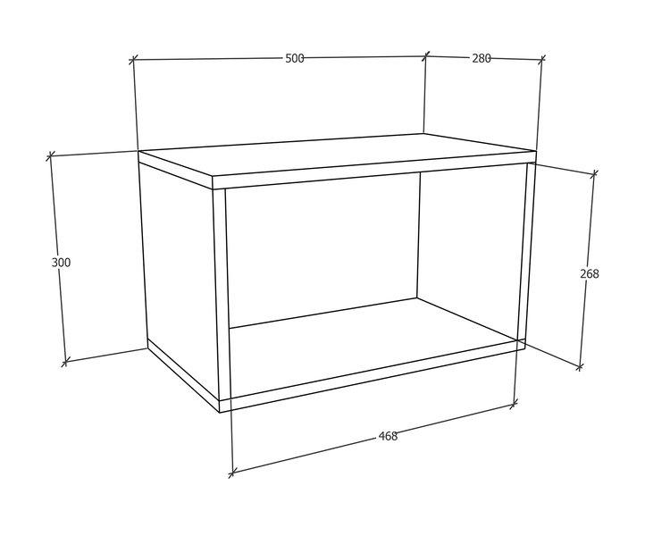 VCM Holz Wandregal Hängeregal Regal Wandboard Arila S  