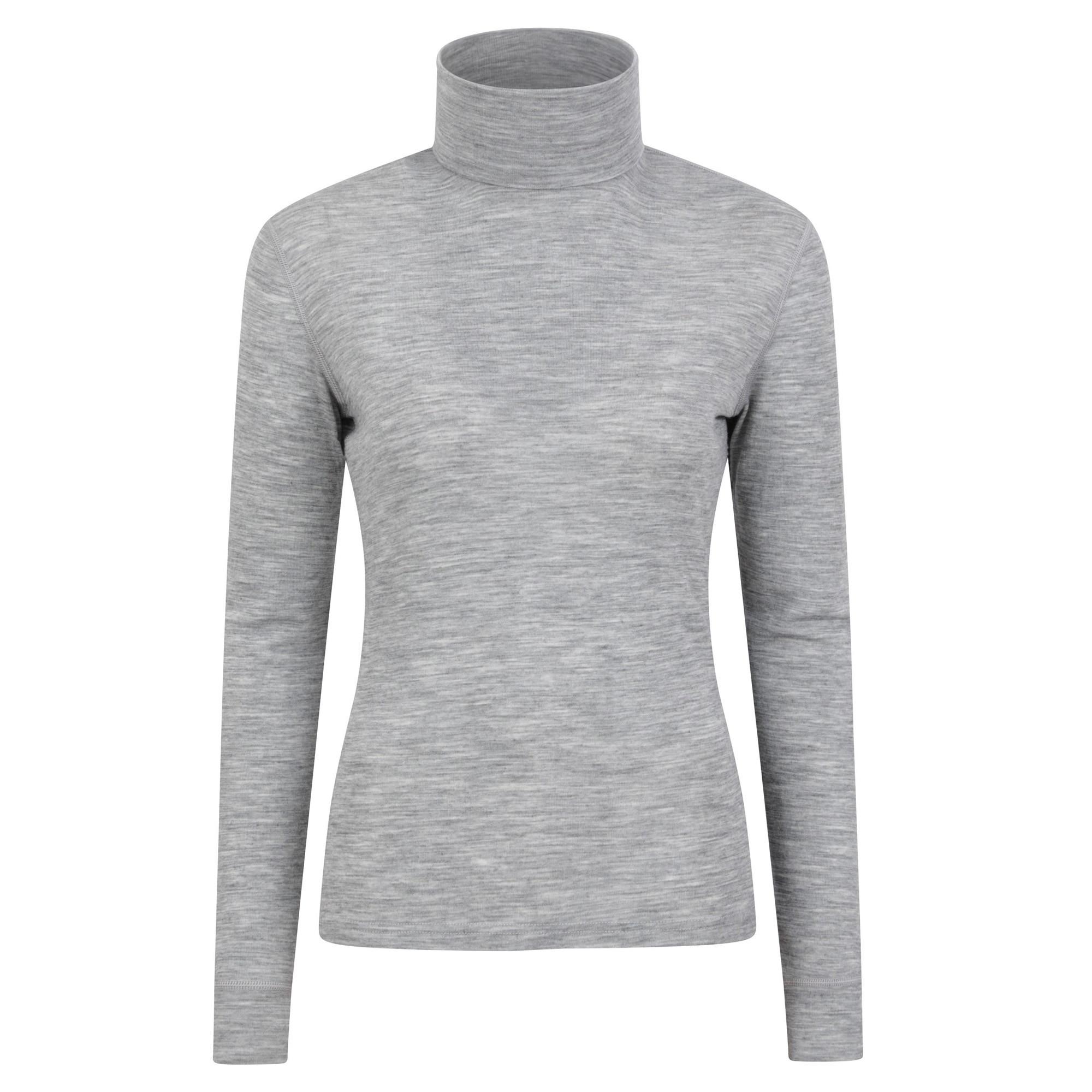 Image of Base Layer Oberteil Rollkragen Damen Grau 34