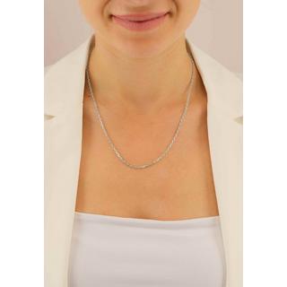 MUAU Schmuck  Collier forçat or blanc 750, 2mm, 50cm 