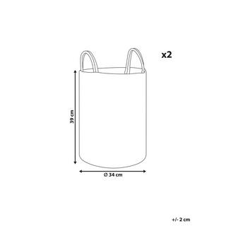 Beliani Korb en Cotone Classico SARYK  