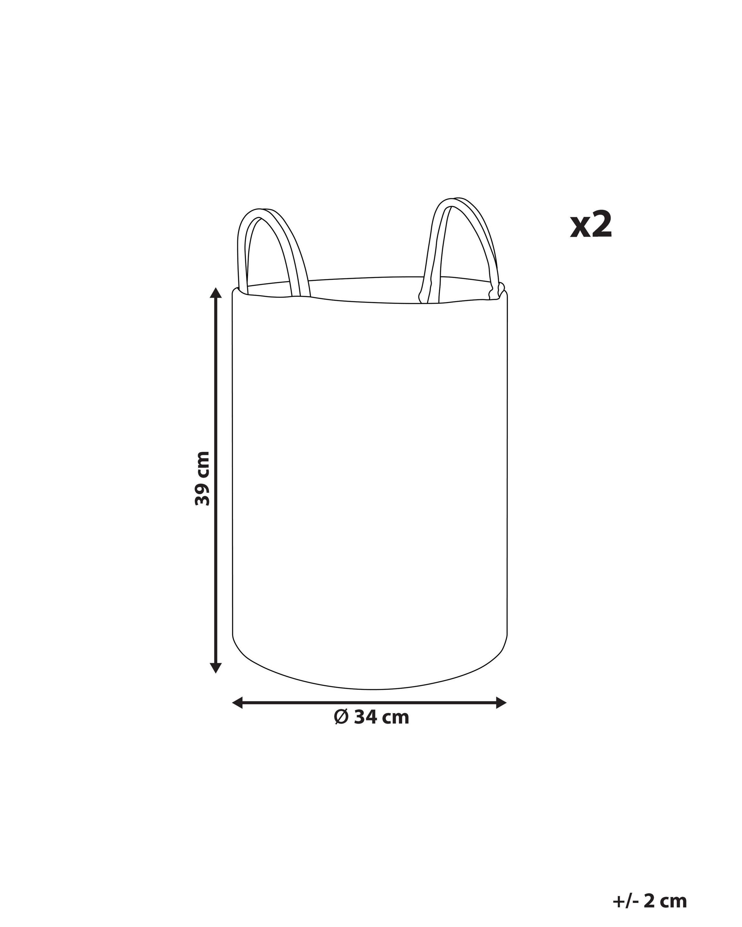 Beliani Korb en Cotone Classico SARYK  