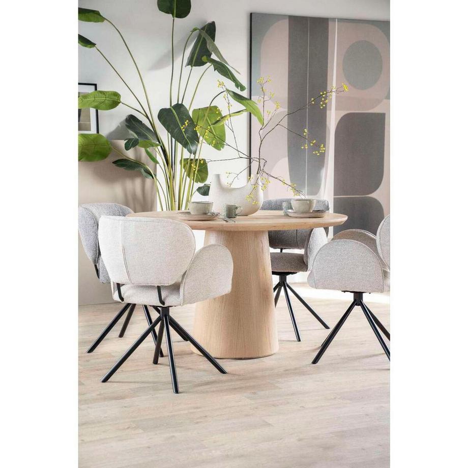 mutoni Sedia girevole Rosalin Moon beige  