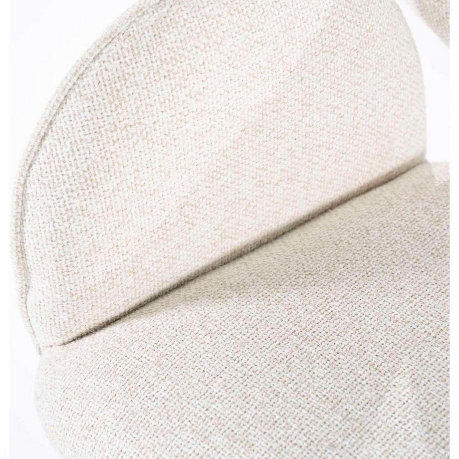 mutoni Sedia girevole Rosalin Moon beige  