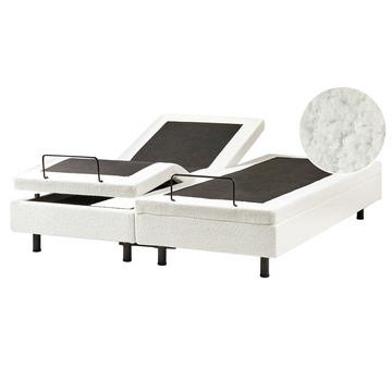 Lit réglable sans tête de lit en Bouclé Moderne DUKE