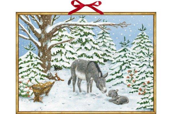 Image of Coppenrath COPPENRATH Adventskalender 52x38cm 94714 Weihnachtsesel - ONE SIZE