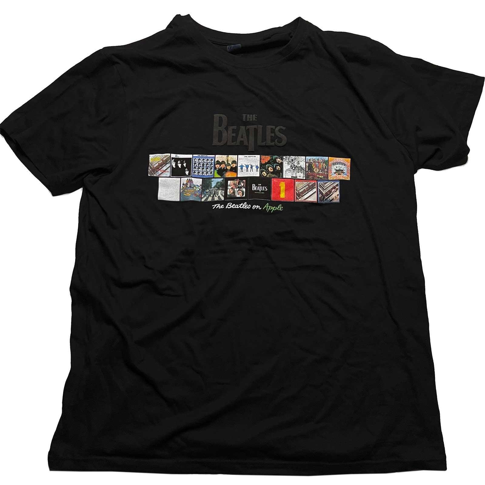 Image of Albums On Apple Tshirt Damen Schwarz XXL