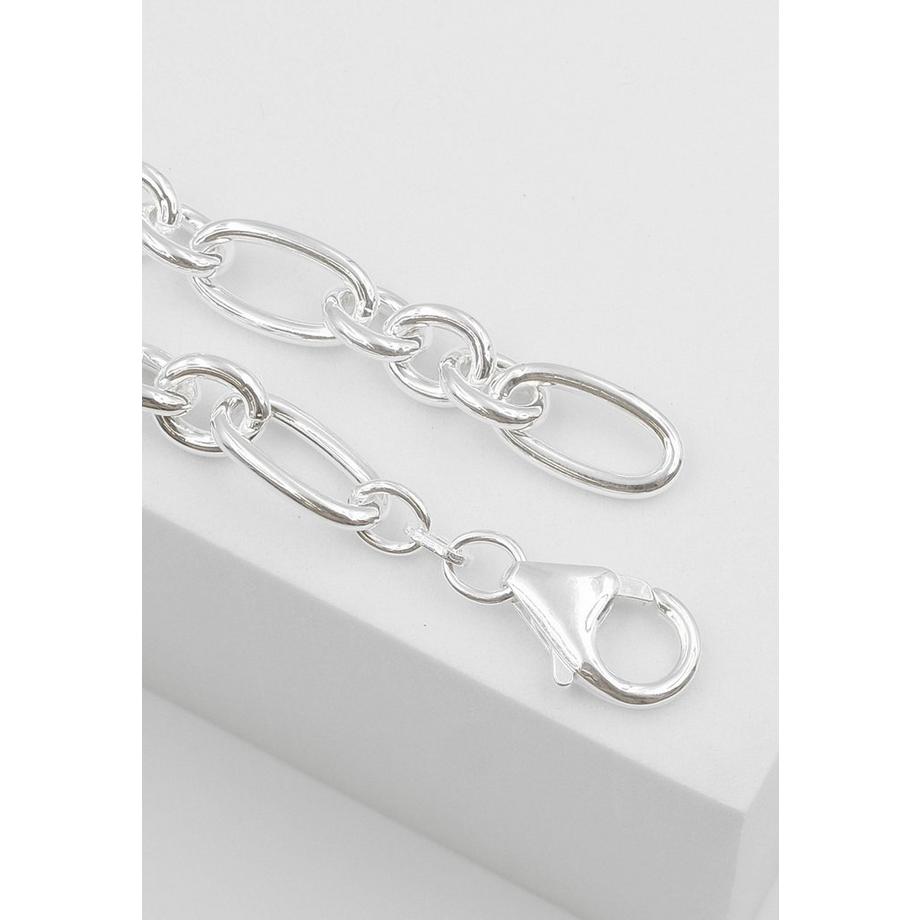 MUAU Schmuck  Collier Fantasie Silber 925, 7.5mm, 50cm 