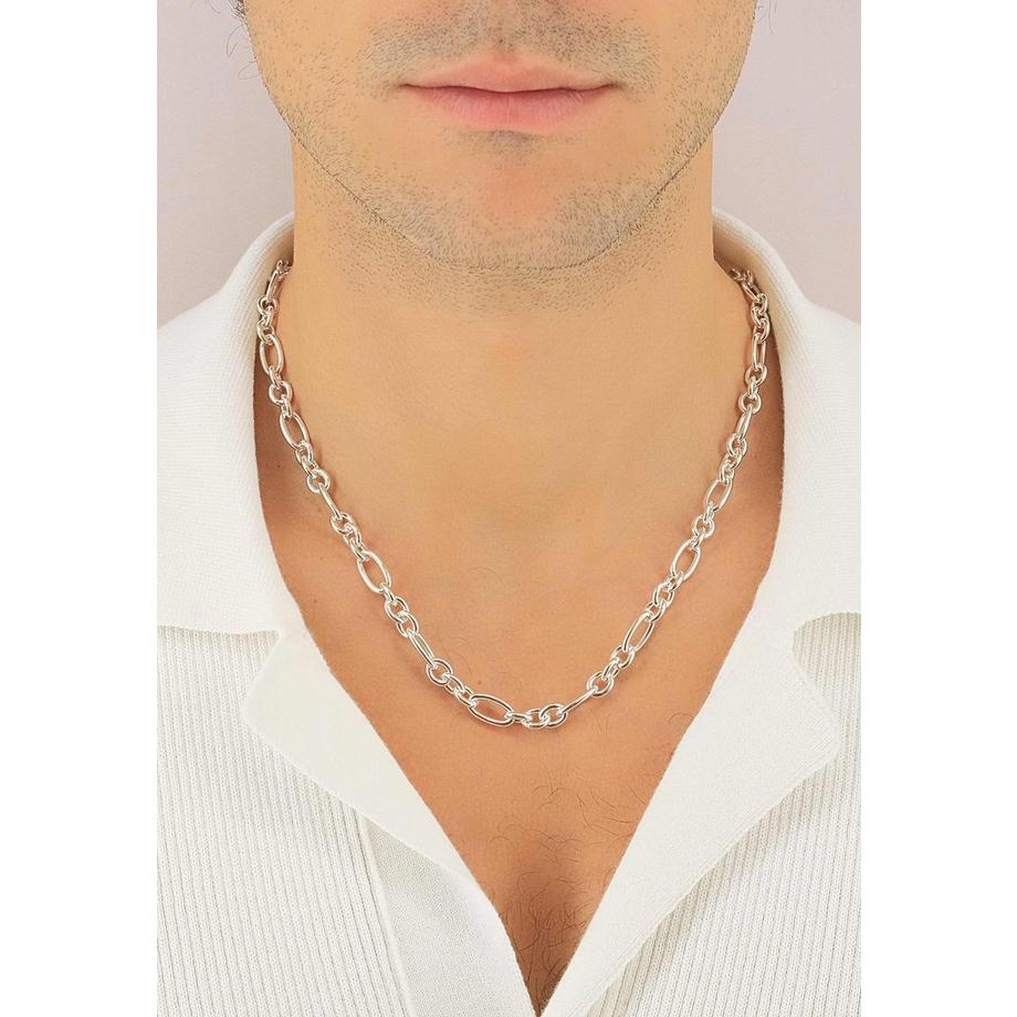 MUAU Schmuck  Collier Fantasie Silber 925, 7.5mm, 50cm 