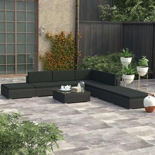 VidaXL Garten-sofagarnitur poly-rattan  