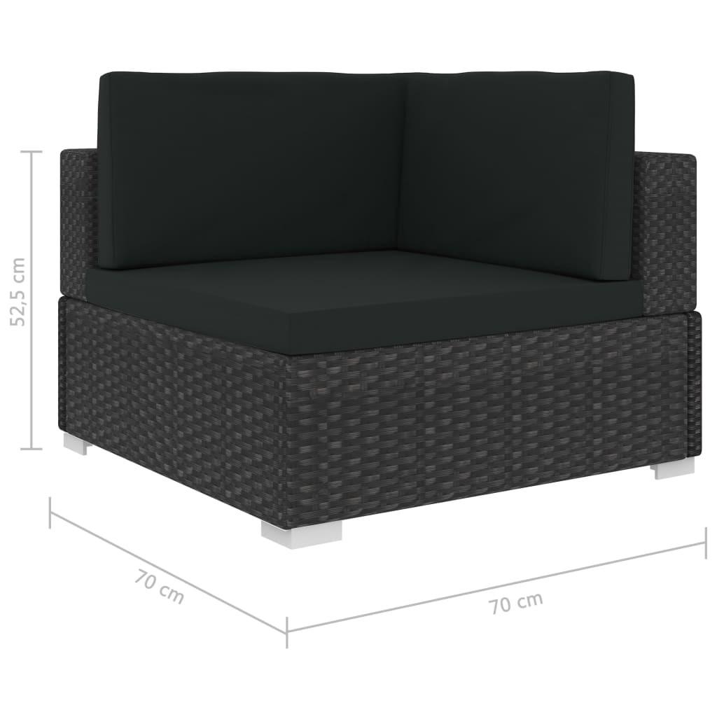 VidaXL Garten-sofagarnitur poly-rattan  