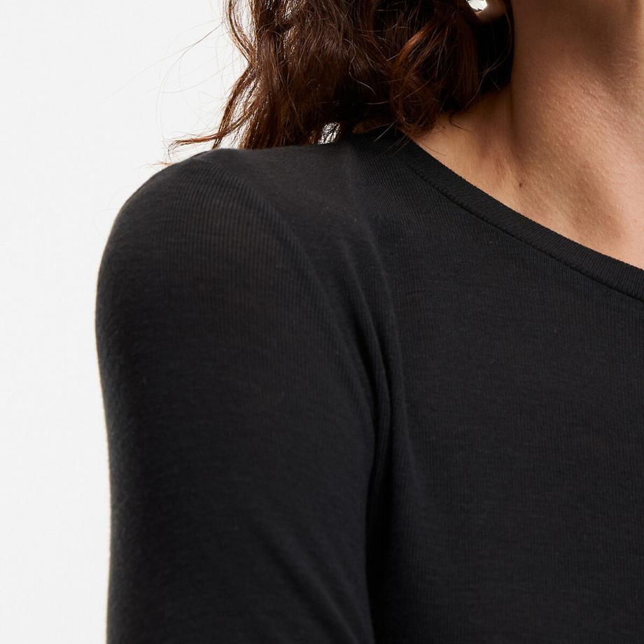 La Redoute Collections T-shirt Manches Longues Col Rond  