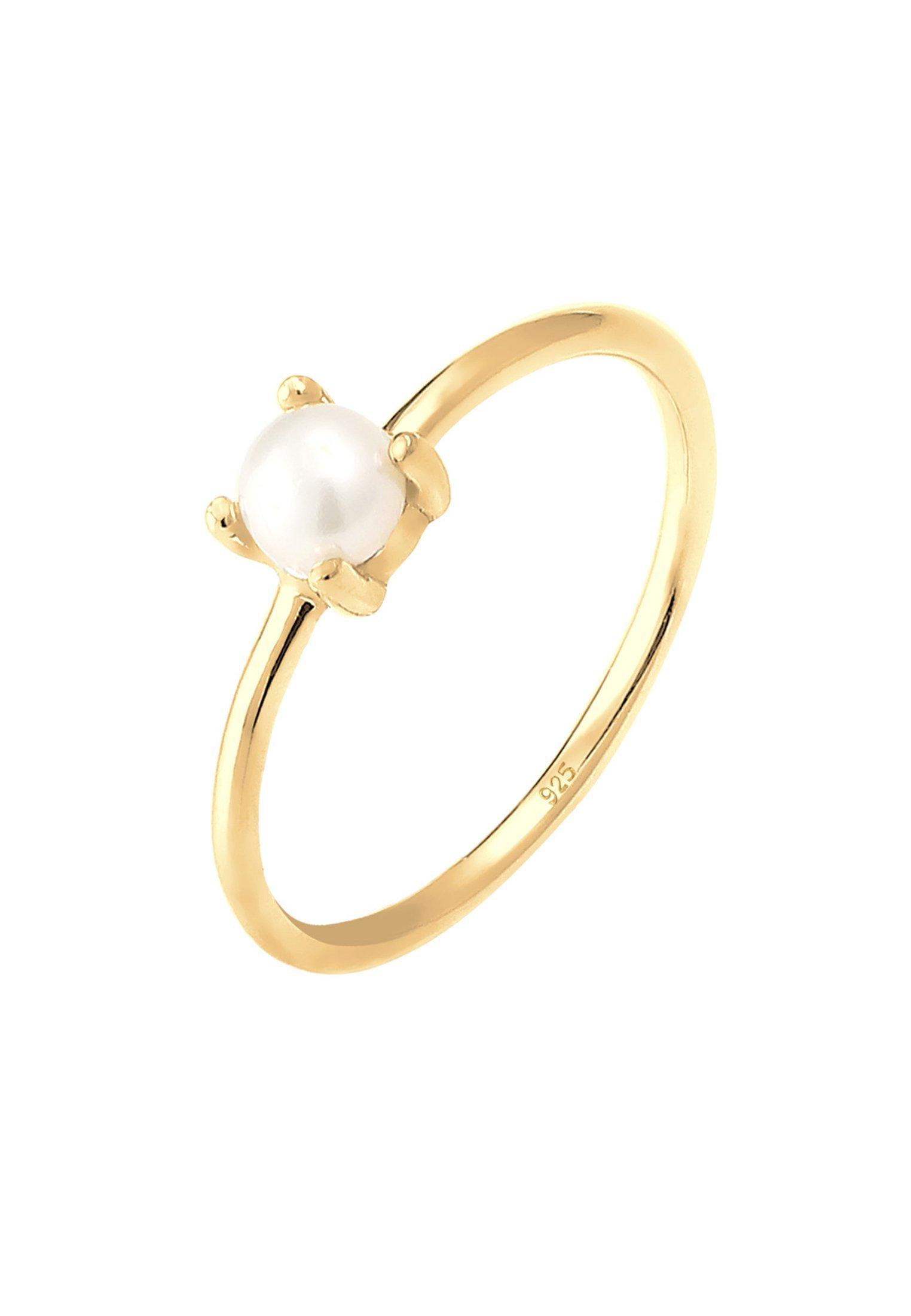 Image of Ring Süsswasserperle Filigran Damen Gold 56mm