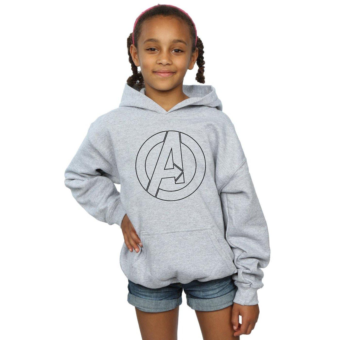 MARVEL  Avenegers Assemble A Logo Outline Kapuzenpullover 