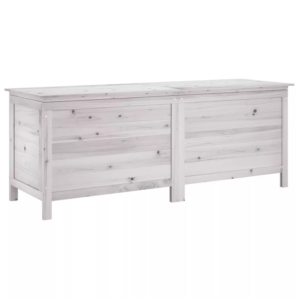 Bois massif Vidaxl blanc salon de jardin