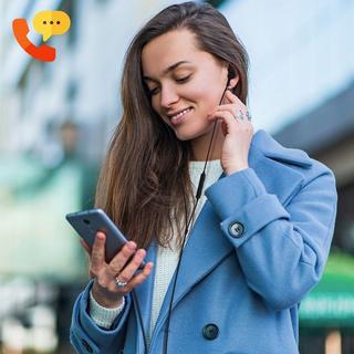 Avizar  USB-C Kopfhörer mit Mikrofon Schwarz 