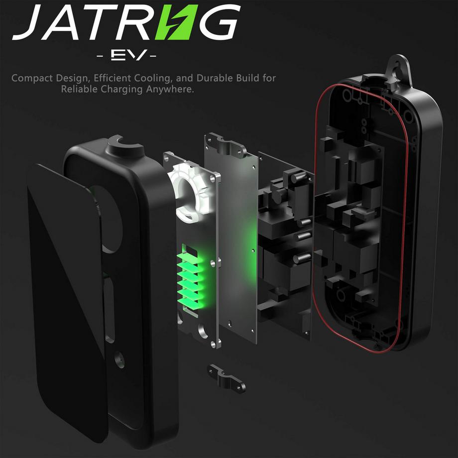 JATRHG  JATRHG EV Ladegerät 10M 3.6KW-1.5KW 16A|13A|10A|8A Typ 2 Ladestation für Elektrofahrzeuge, tragbar, umschaltbarer Strom, schnelles einphasiges Ladegerät 