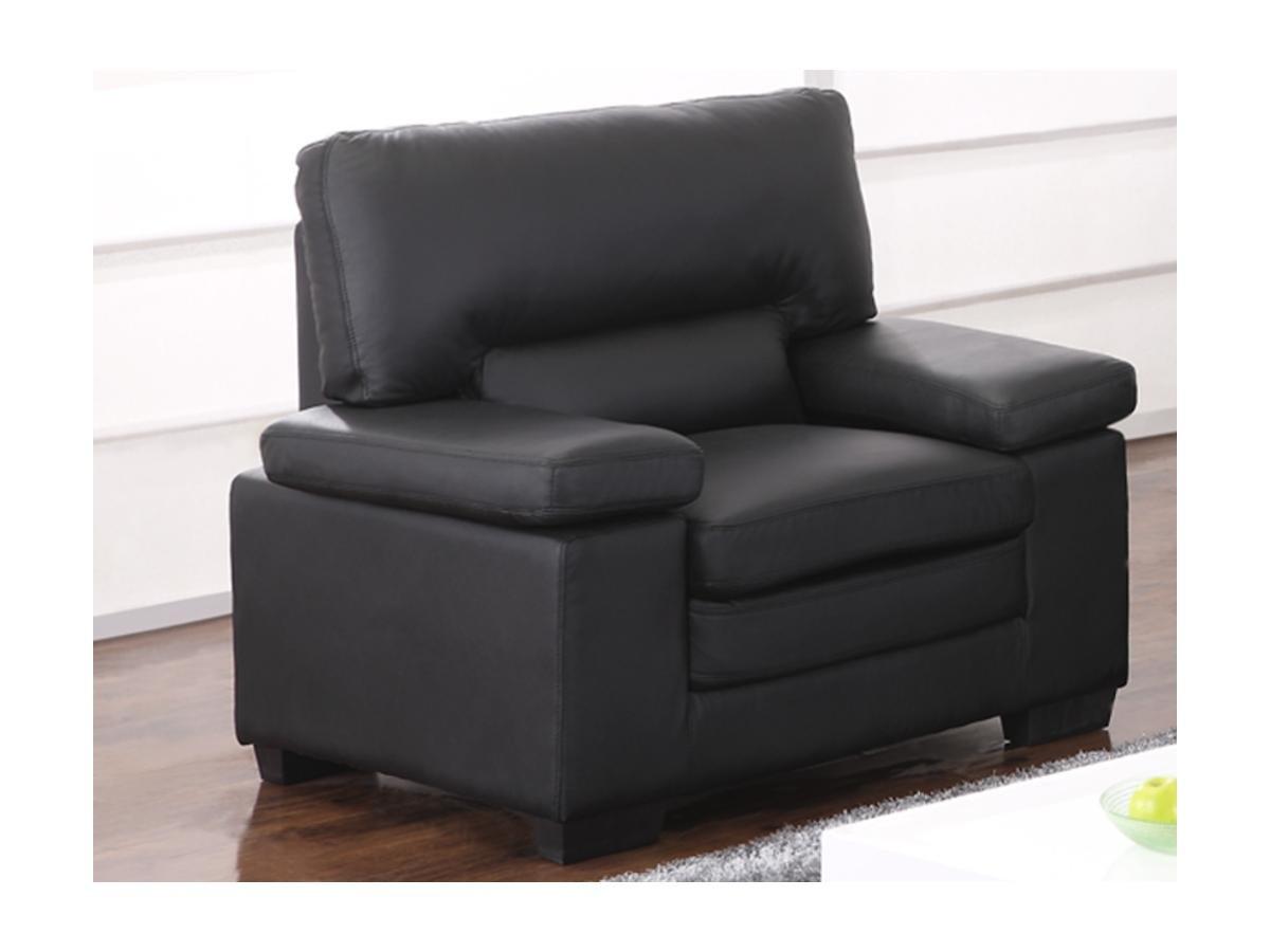 Vente-unique Couchgarnitur Leder 3+1 MIMAS Büffelleder  