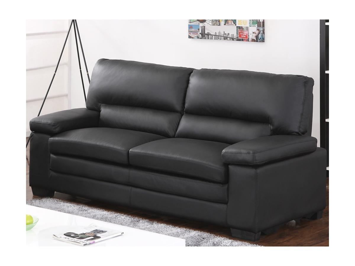 Vente-unique Couchgarnitur Leder 3+1 MIMAS Büffelleder  