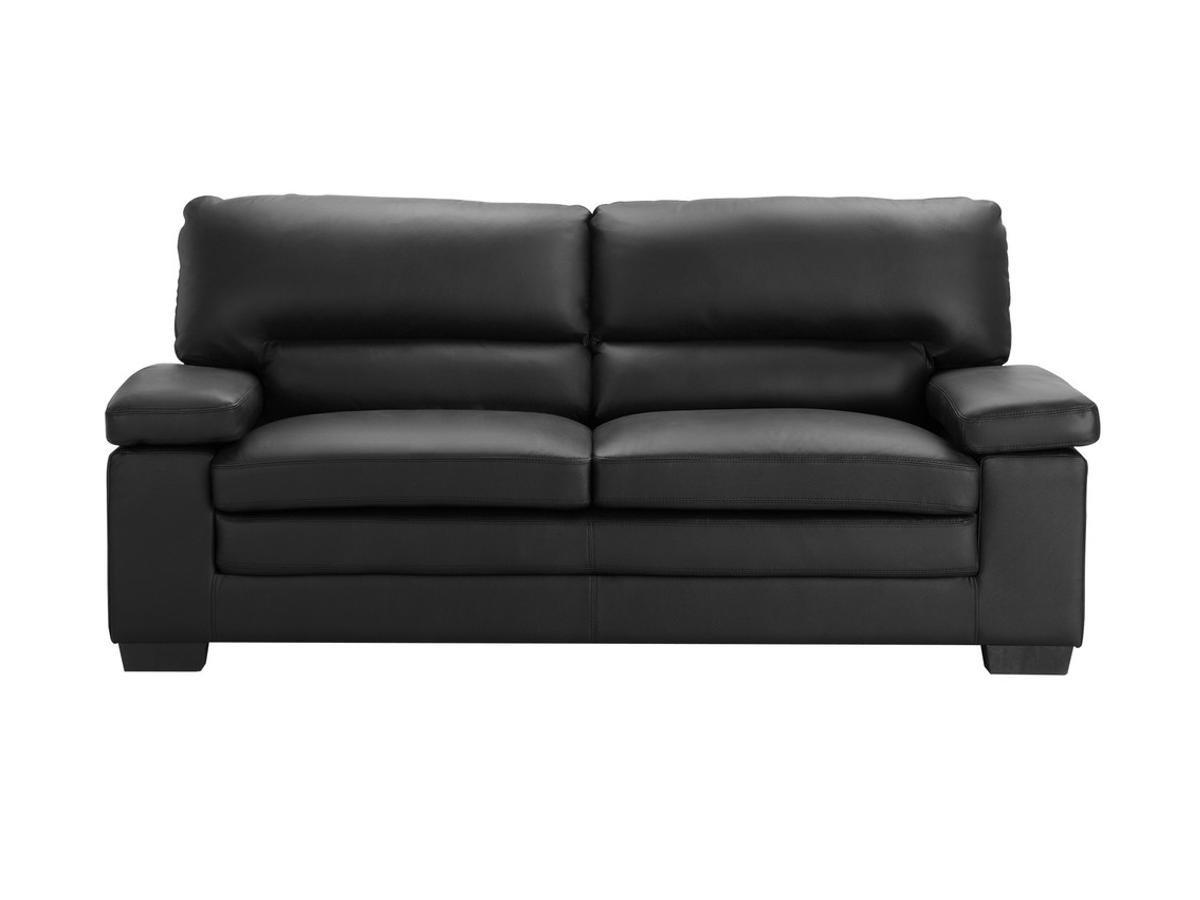 Vente-unique Couchgarnitur Leder 3+1 MIMAS Büffelleder  