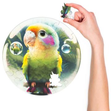 Bubblezz Papagei (30 Teile) - Holzpuzzle für Kinder