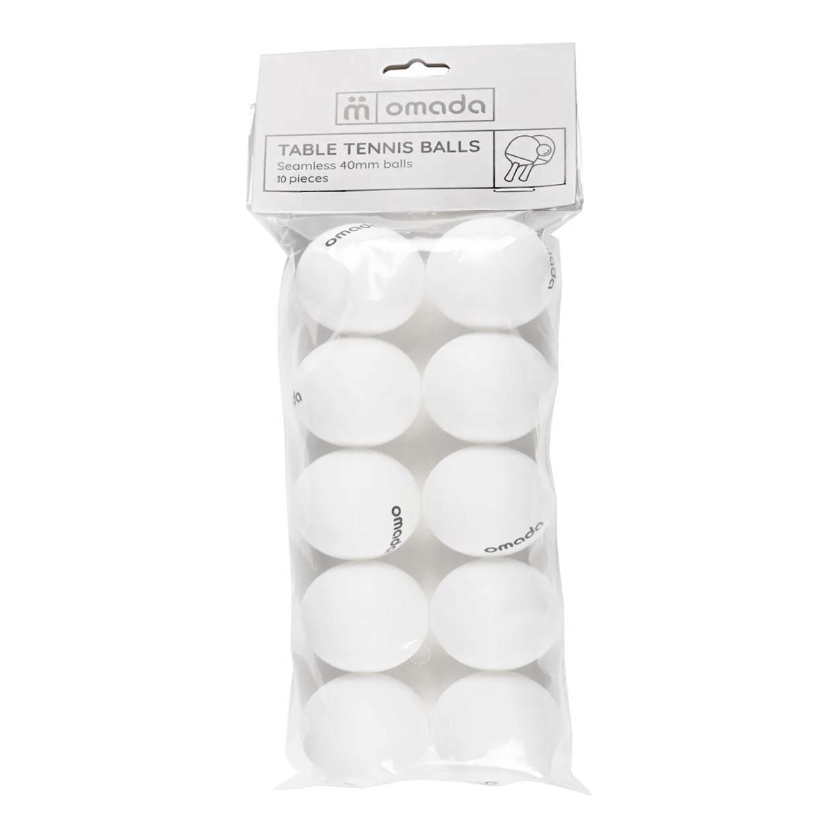 Image of Tischtennisbälle Tischtennis (satz Von 10) Unisex Weiss ONE SIZE