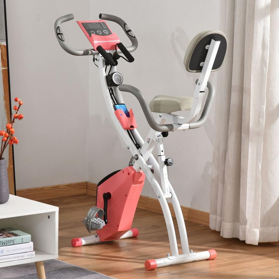 Northio  Cyclette X-Bike 2 In 1 Trainer Da Bicicletta Display Lcd Pieghevole Home Trainer Ruota Da Rifinitura Con Resistenza Magnetica Regolabile Su 8 Livelli 