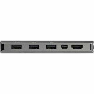 STARTECH.COM  Adaptateur Multiports USB-C - USB-C vers HDMI ou Mini DisplayPort 4K 60Hz - Alimentation 100W Passthrough - Hub USB 4 Ports 10Gbps - Mini Dock USB Type-C - Câble Intégré 30cm 