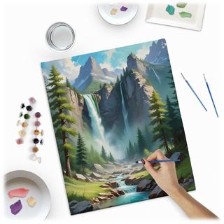 B2X Malen nach Zahlen 40x50 cm Berglandschaft Massido  