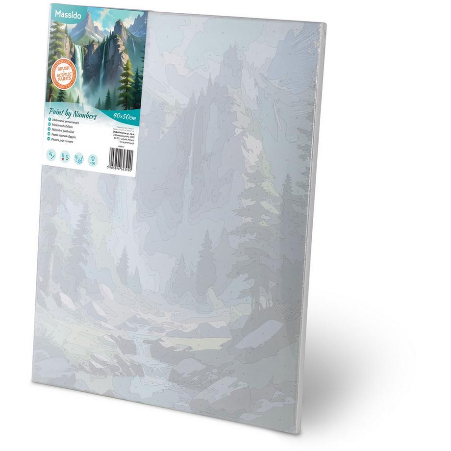 B2X Peinture par numéros 40x50 cm paysage de montagne Massido  