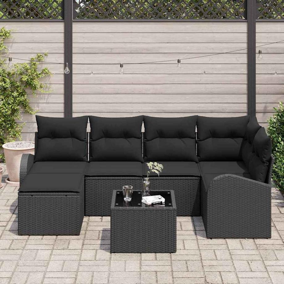VidaXL Set Divano da Giardino Polyrattan  