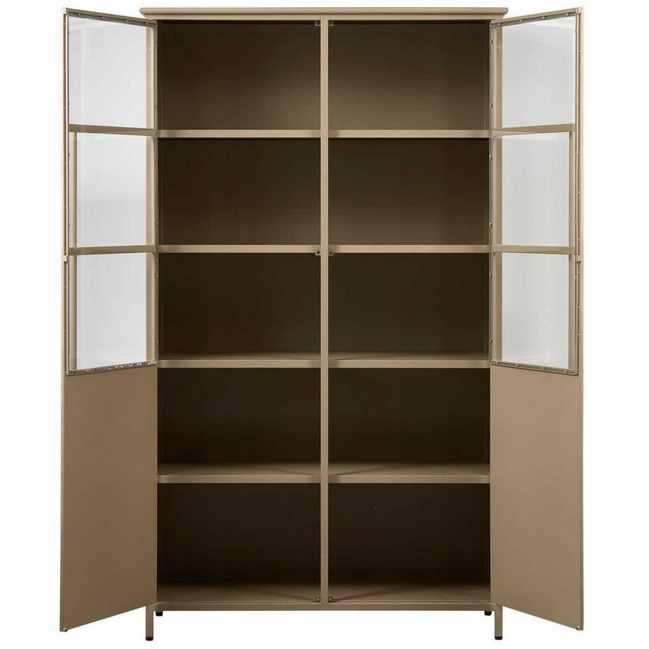 mutoni Vitrinenschrank Exhibit khaki 99x170  