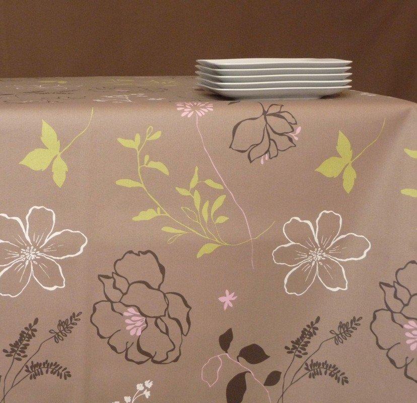 Fleur de Soleil Nappe enduite Camélia  