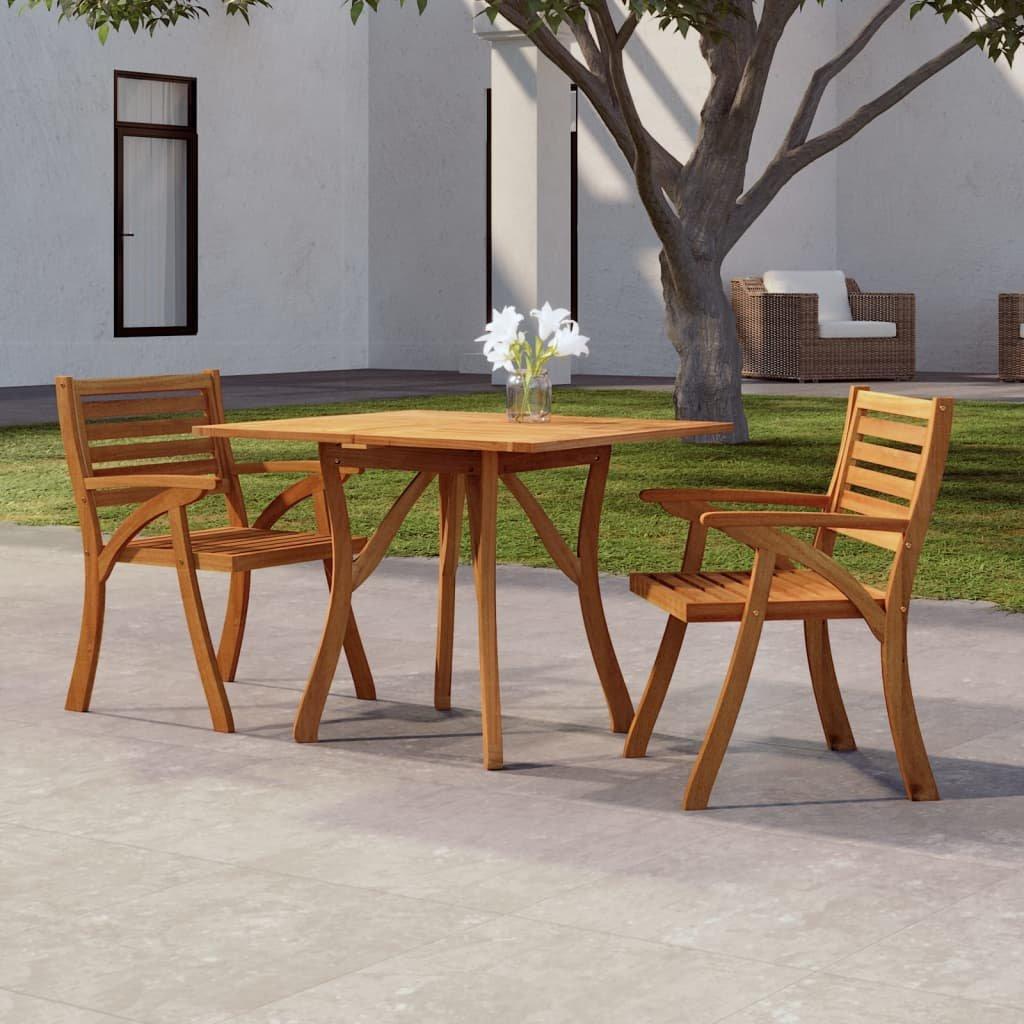 VidaXL Table de jardin bois d'acacia  