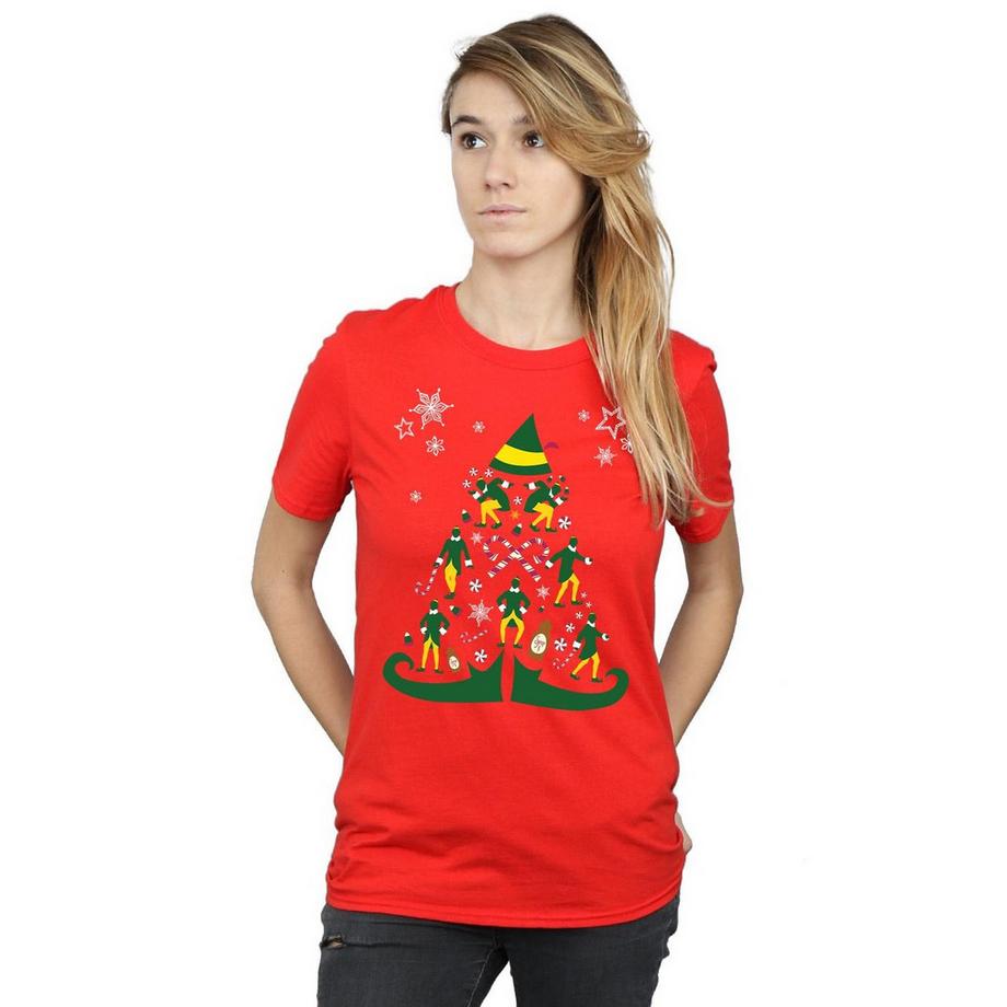 Elf T-Shirt Albero di Natale  