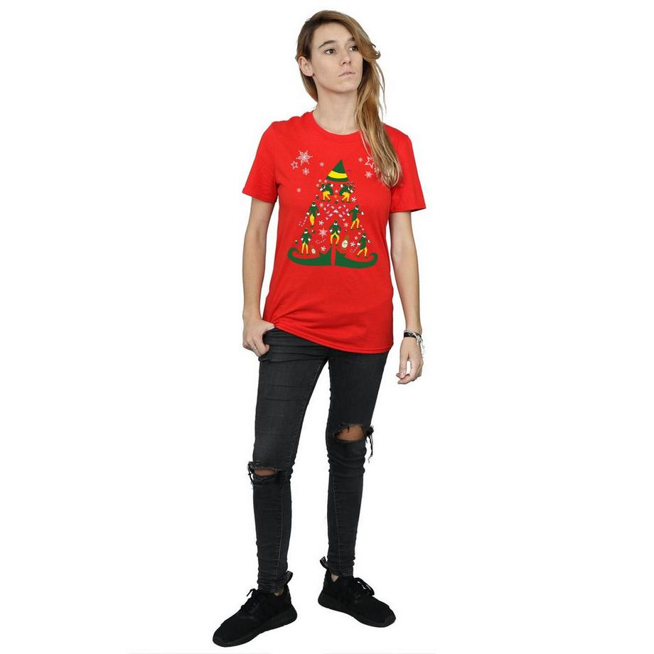Elf T-Shirt Albero di Natale  