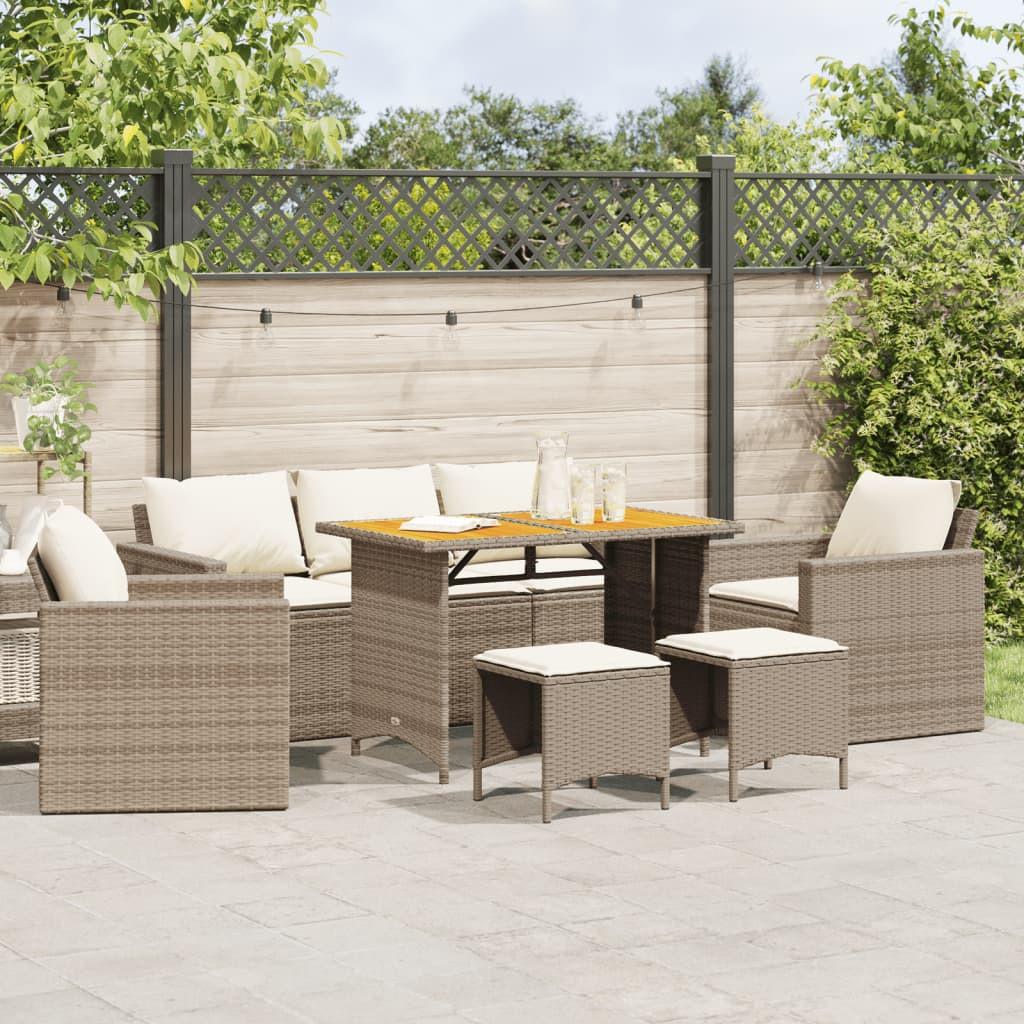 VidaXL set divano da giardino Polirattan  