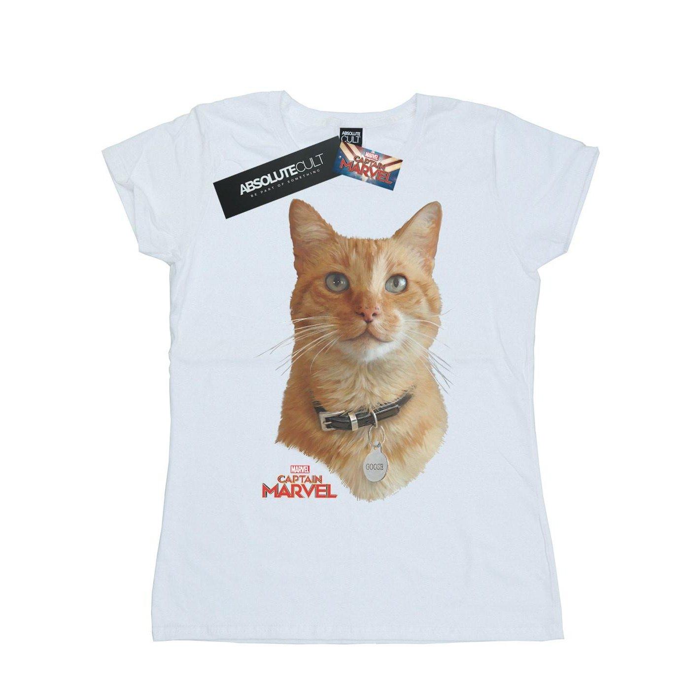 Image of Captain Goose Photo Tshirt Damen Weiss L